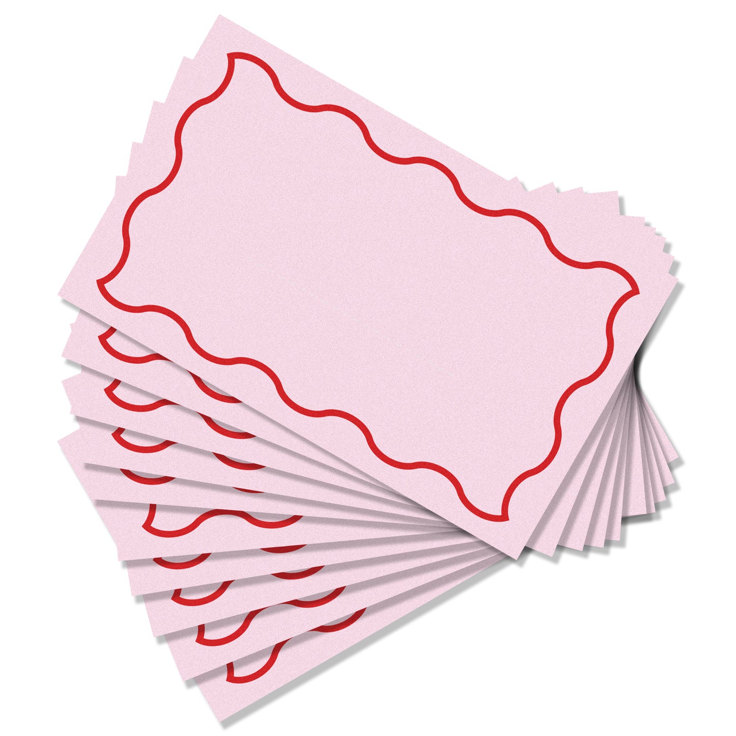 SQUIGGLE PLACE CARDS. (PACK OF 10)