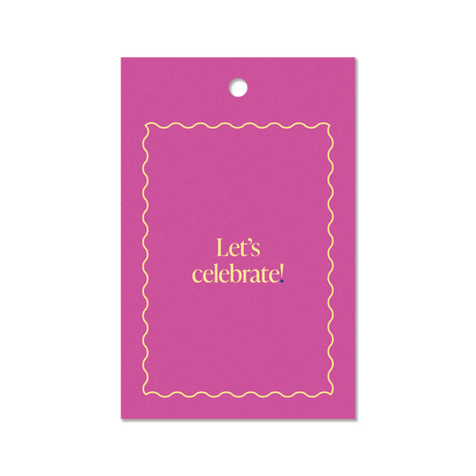 LET'S CELEBRATE! GIFT TAGS. (PACK OF 10)