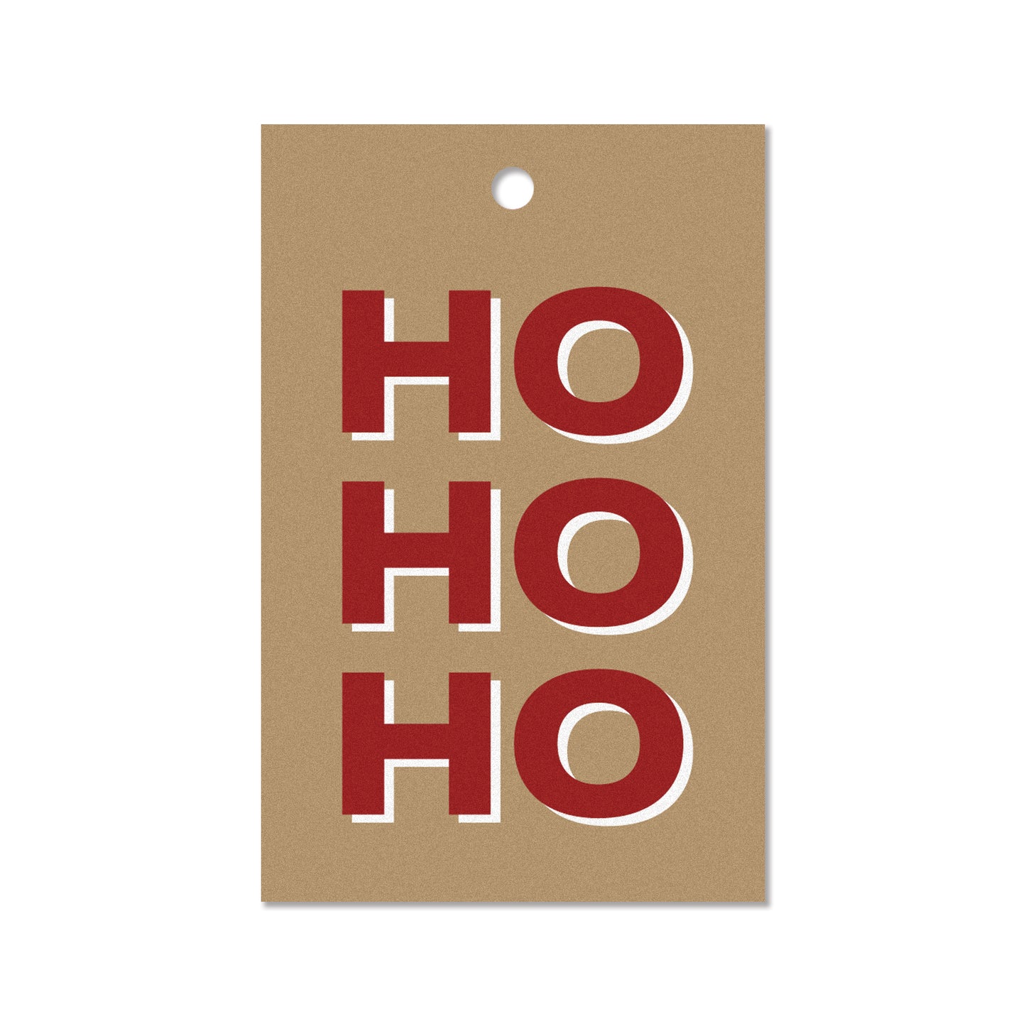 HO HO HO GIFT TAGS. (PACK OF 10)